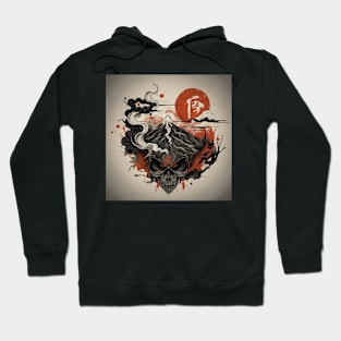 Japanese Style Skull Island Hoodie